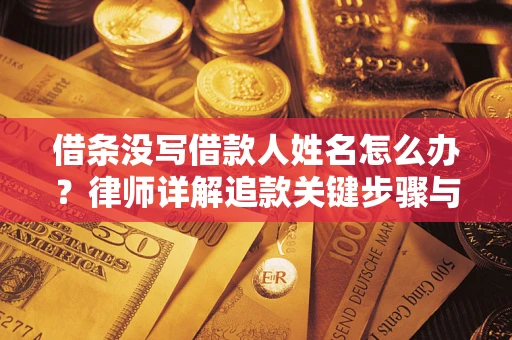 北京借条没写借款人姓名怎么办？律师详解追款关键步骤与证据链构建
