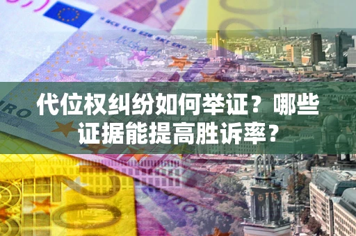 北京代位权纠纷如何举证？哪些证据能提高胜诉率？